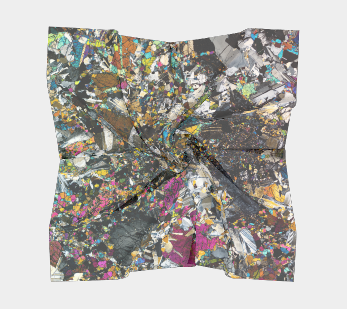 Tirhert Vestan Eucrite Meteorite square scarf