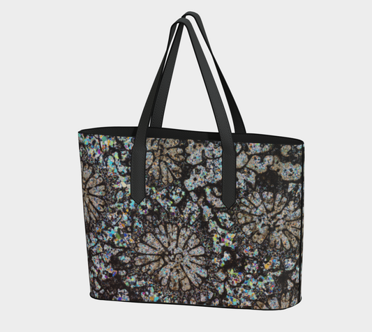 Fossil Coral vegan leather tote bag