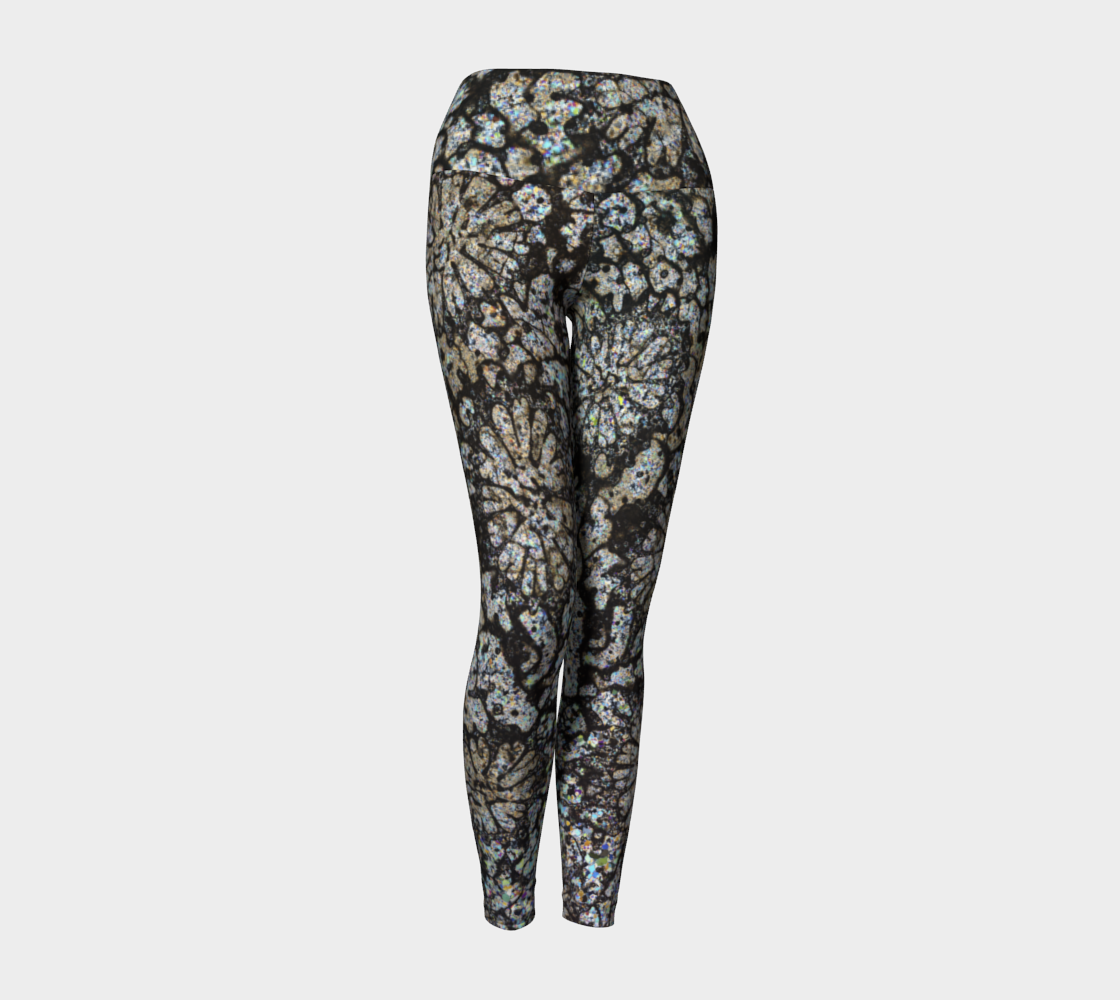 Fossil Coral yoga leggings