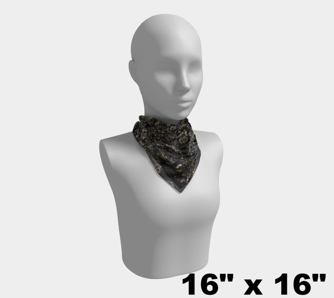 Allende Carbonaceous Chondrite Meteorite CAI square scarf