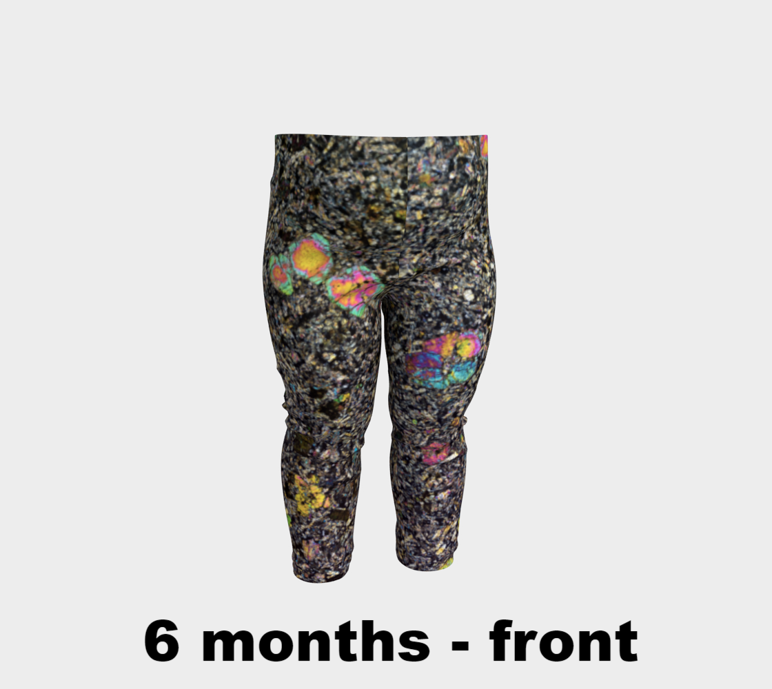 Sueilila 002 Martian Shergottite Meteorite baby leggings