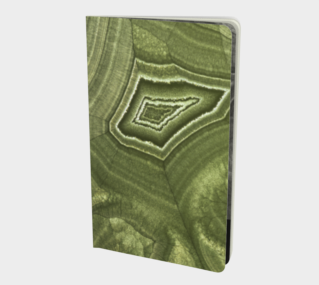 Malachite ‘Verde’ (Bisbee, AZ) softcover journal 5" x 8.25"