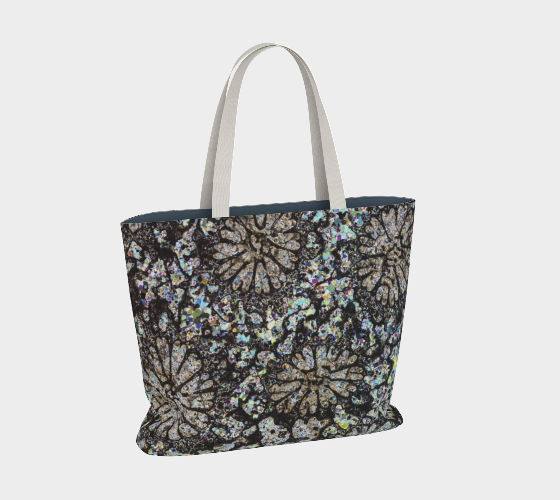 Fossil Coral large tote bag