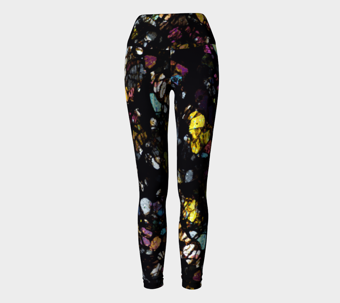 Campo del Cielo Iron Meteorite yoga leggings