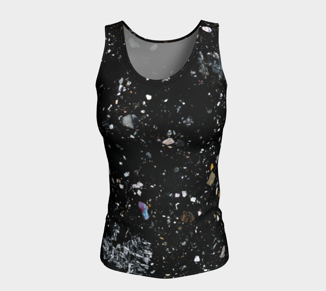 NWA 7034 ‘Black Beauty’ Martian Meteorite fitted tank top