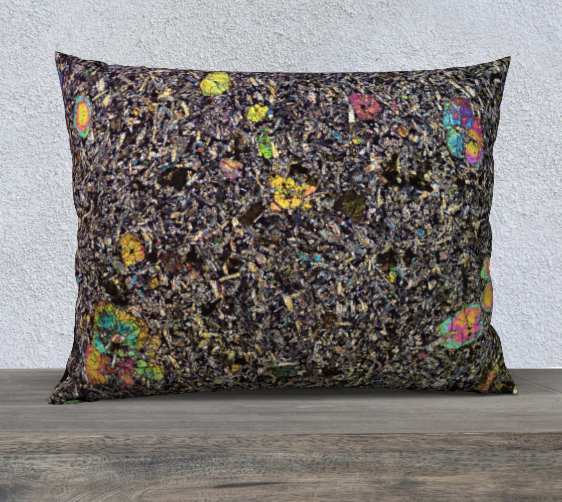 Sueilila 002 Martian Shergottite Meteorite 26"x20" pillow case