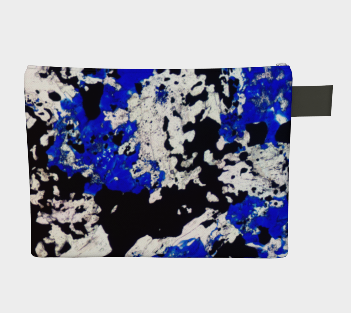 Lapis Lazuli 'Fresco' zipper carry-all