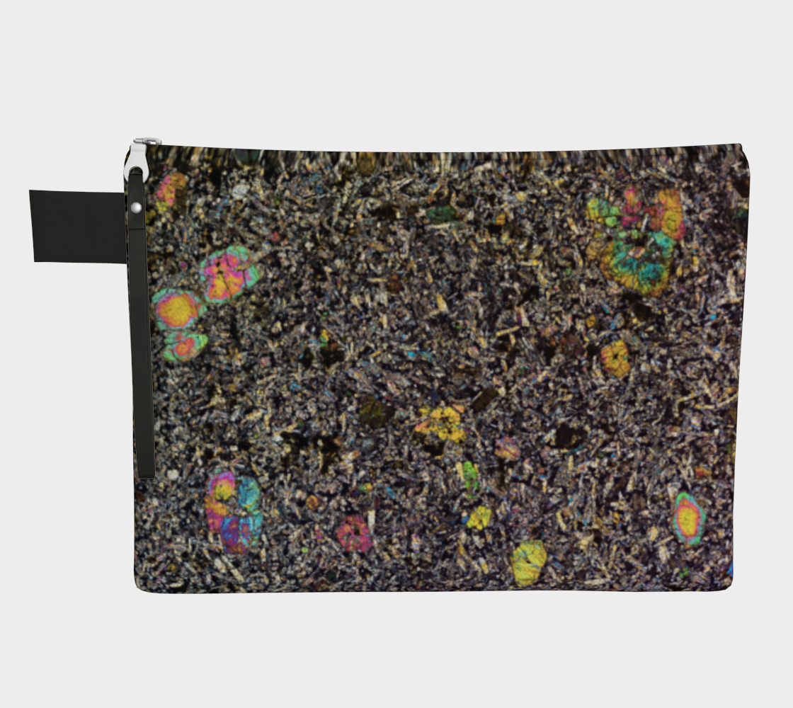 Sueilila 002 Martian Shergottite Meteorite zipper carry-all