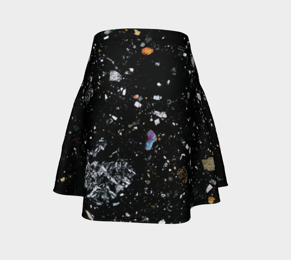 NWA 7034 ‘Black Beauty’ Martian Meteorite flare skirt