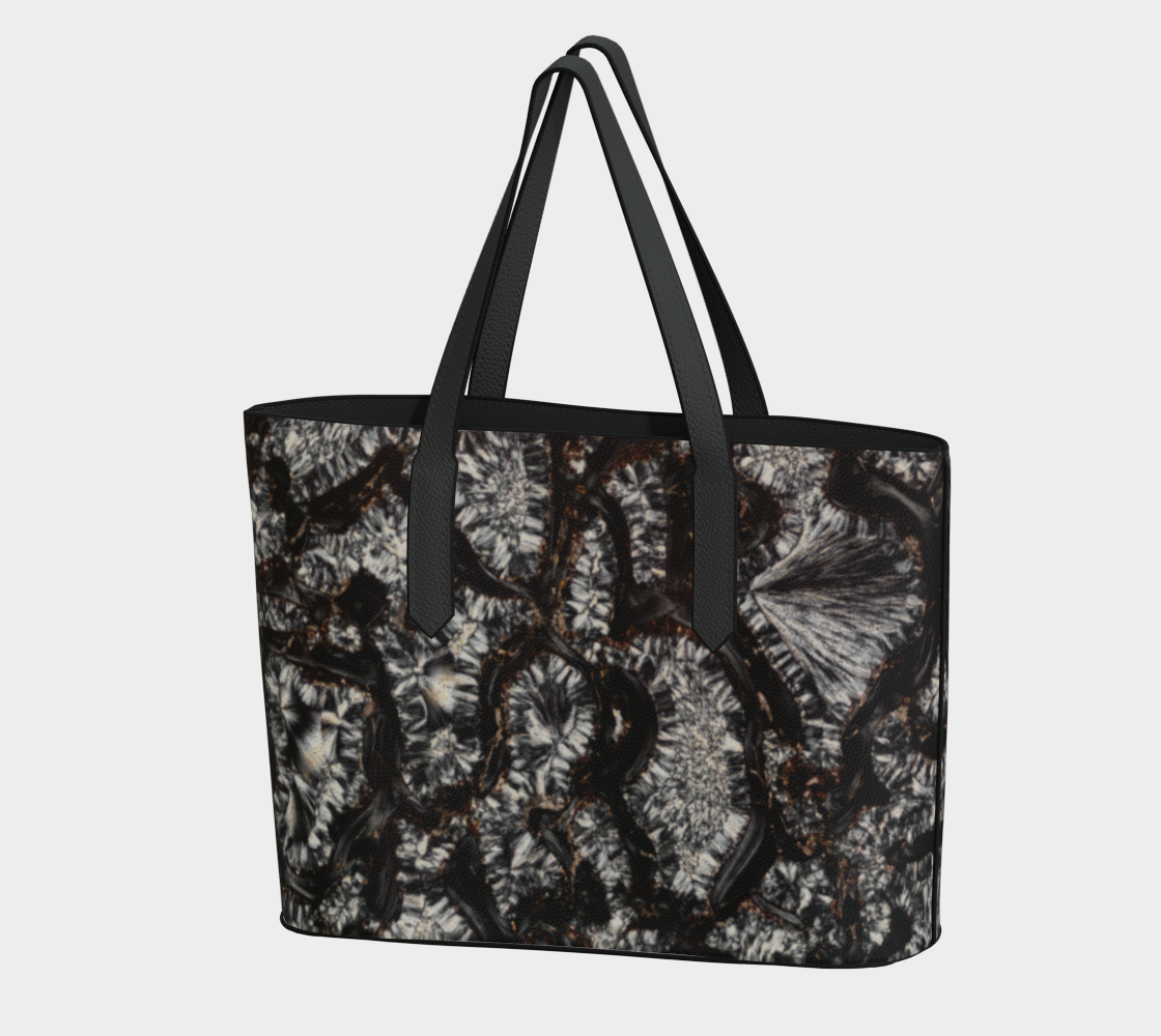 Dinosaur Bone vegan leather tote bag