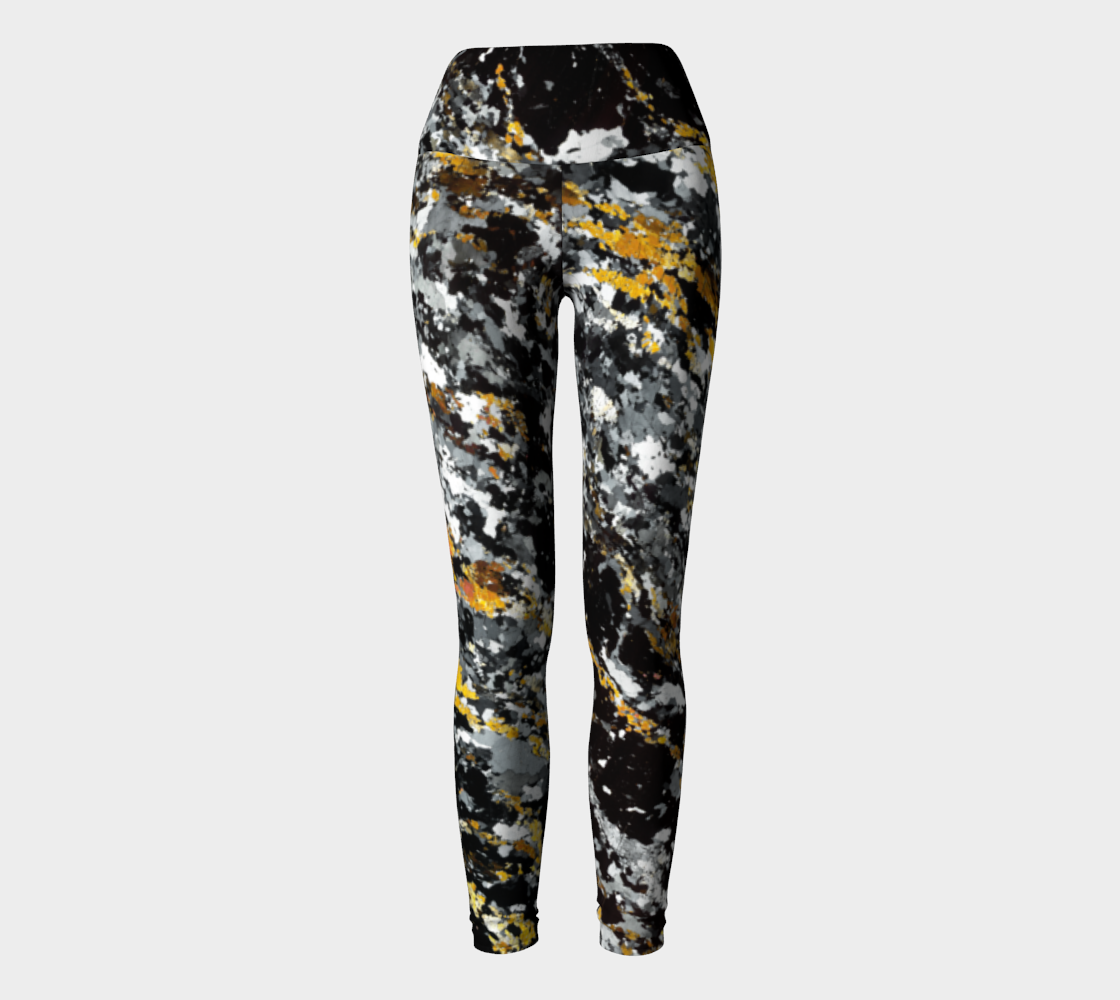 Garnet+Sillimanite Metapelite (Oygarden Group-Antarctica) yoga leggings