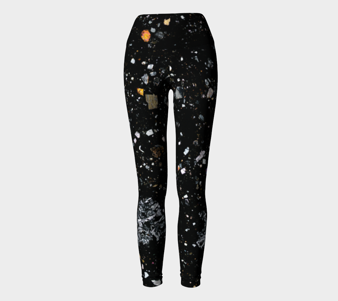 NWA 7034 ‘Black Beauty’ Martian Meteorite yoga leggings