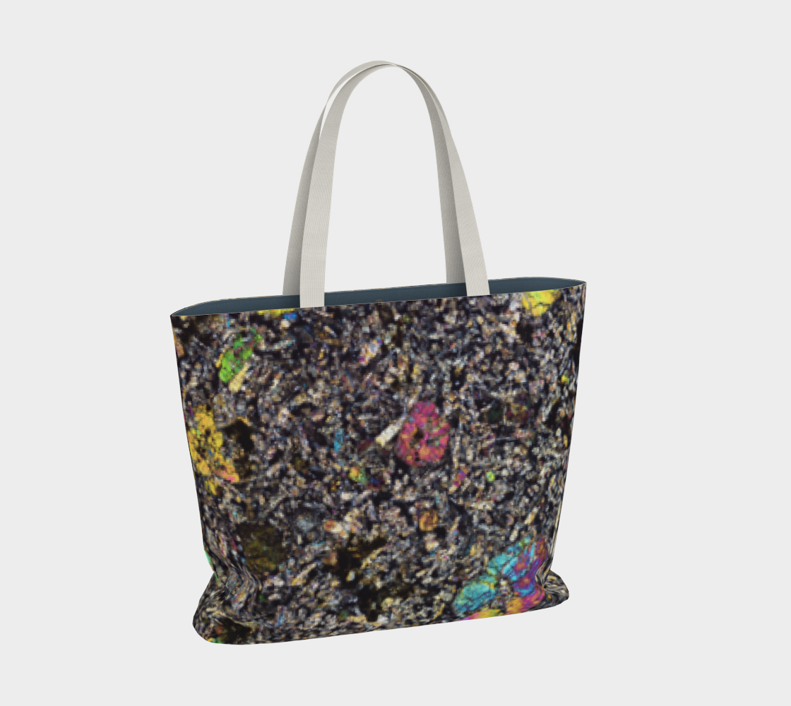 Sueilila 002 Martian Shergottite Meteorite large tote bag