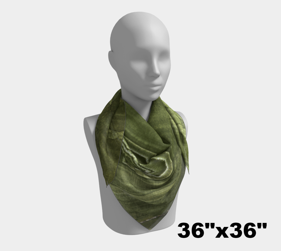 Malachite ‘Verde’ (Bisbee, AZ) square scarf
