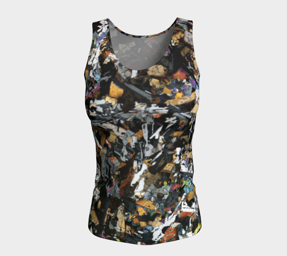 D'Orbigny Angrite Achondrite Meteorite fitted tank top