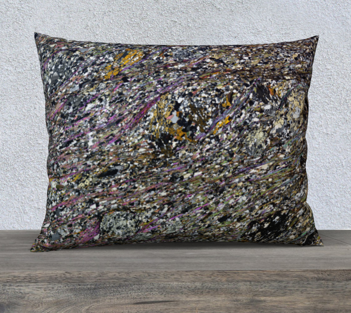 Pelitic Schist (Norumbega Fault System, Maine) 26"x20" pillow case