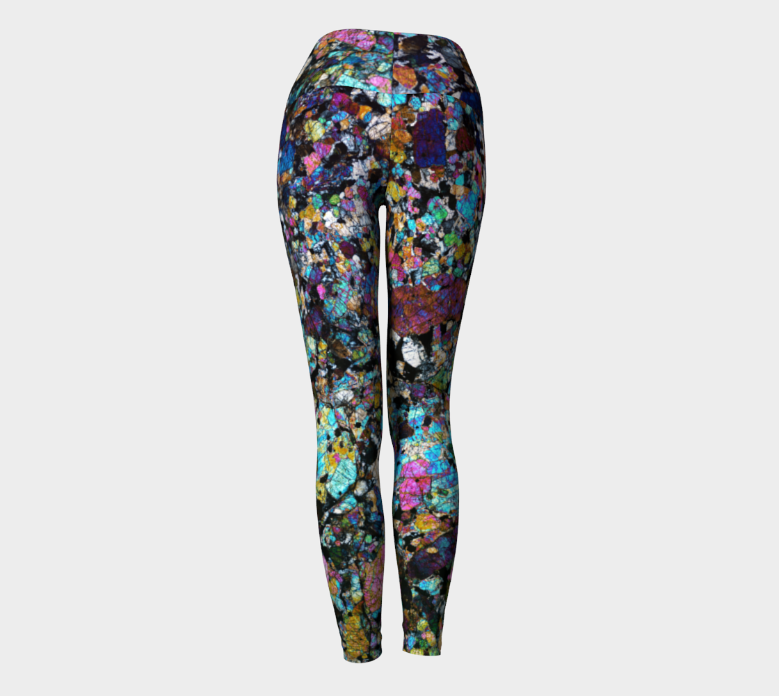 NWA 6950 Lunar Gabbro Meteorite yoga leggings