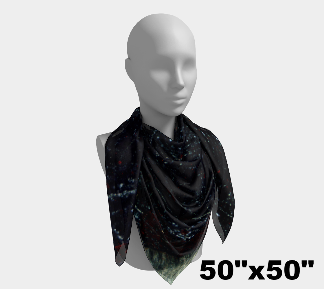 Bird's Eye Rhyolite 'Volcanic Universe' square scarf