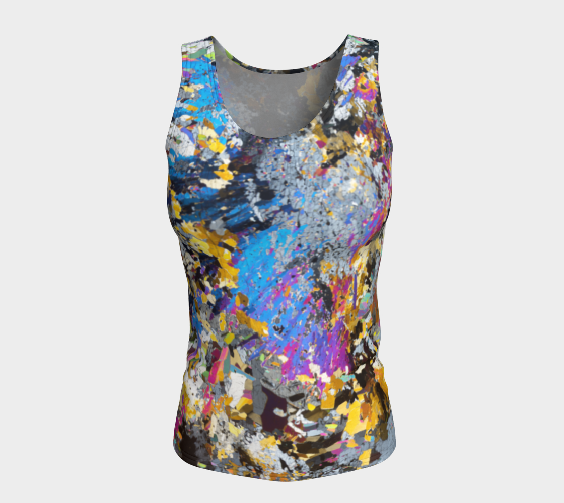 Sillimanite+Phlogopite Metapelite (Oygarden Group-Antarctica) fitted tank top