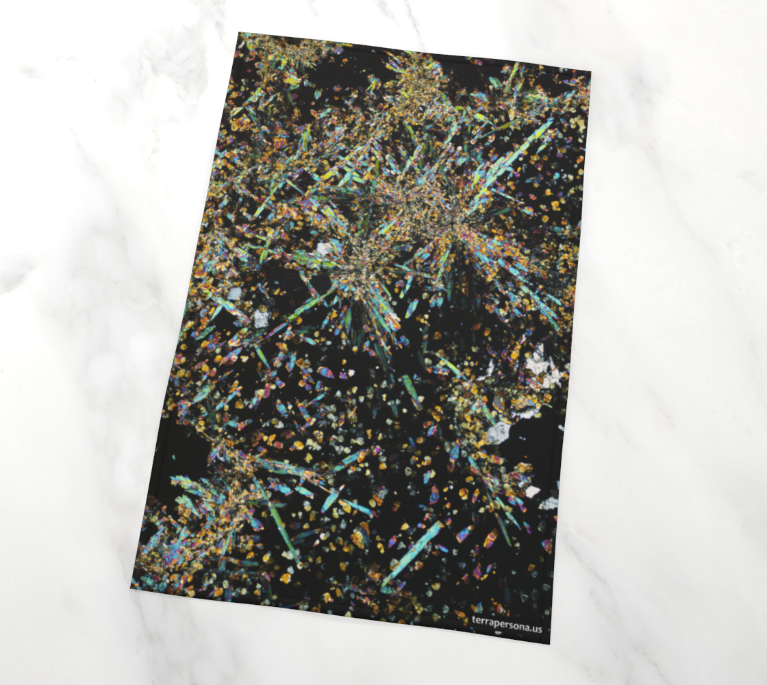 Tourmaline Breccia Pipe (Soledad project, Peru) tea towel