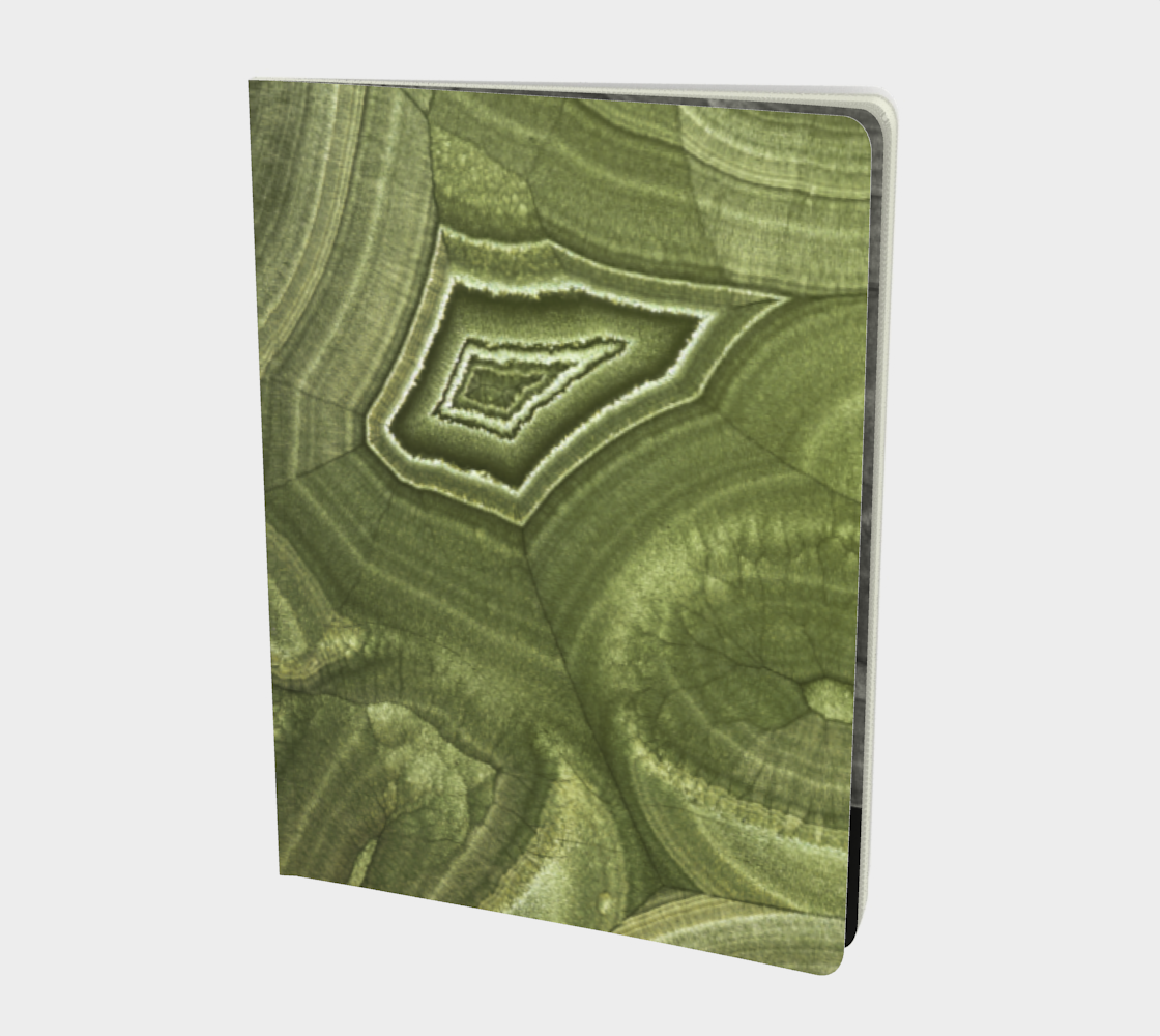 Malachite ‘Verde’ (Bisbee, AZ) softcover journal 7.25" x 10"