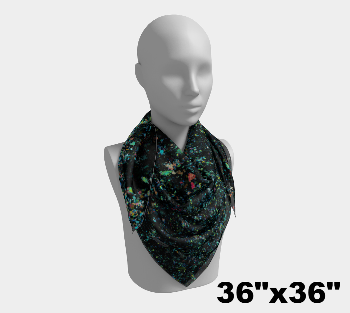 Lapis Lazuli ‘Neon Tide’ square scarf
