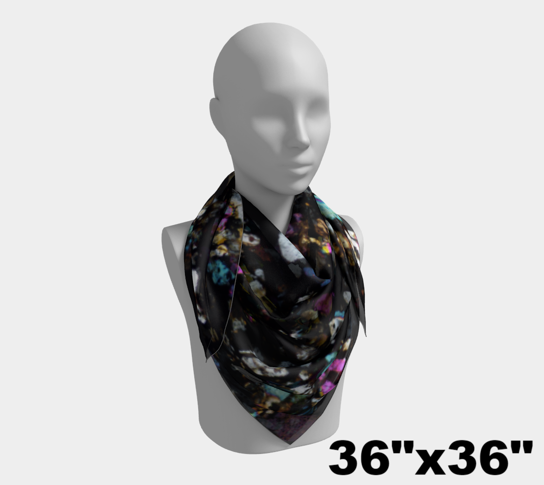 Campo del Cielo Iron Meteorite square scarf