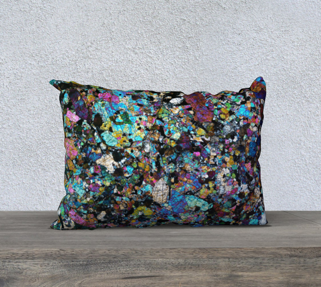 NWA 6950 Lunar Gabbro Meteorite 20"x14" pillow case