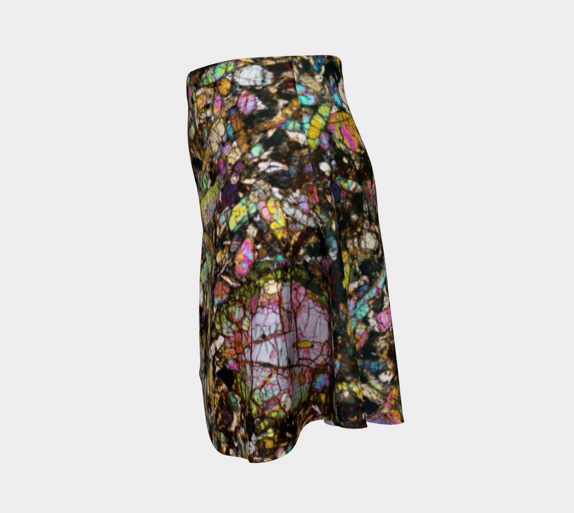 NWA 10153 Martian Nakhlite Meteorite flare skirt