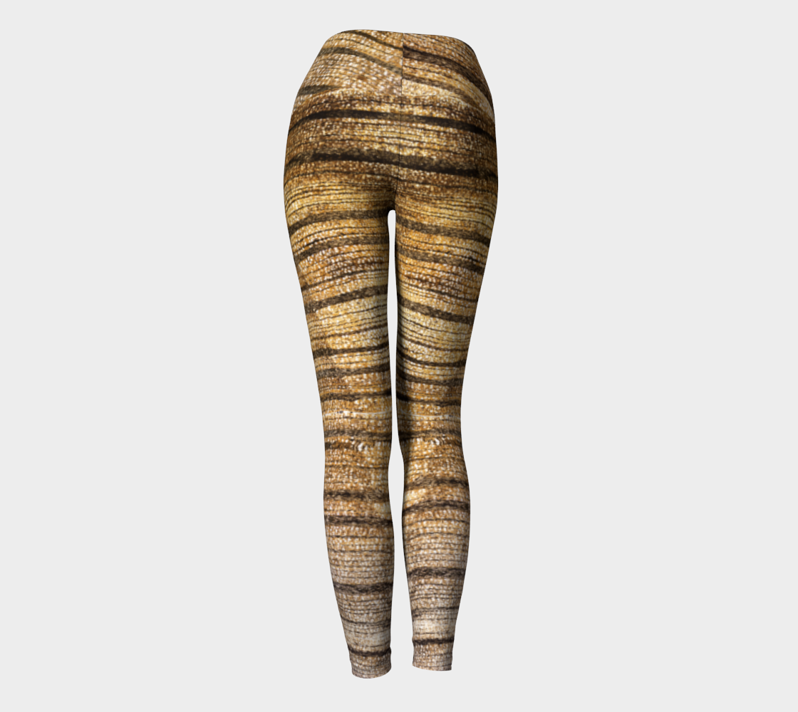 Petrified Wood 'Madera' yoga leggings