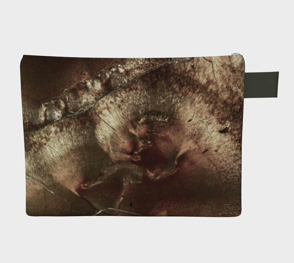 Bird's Eye Rhyolite 'Amazon Warrior' zipper carry-all