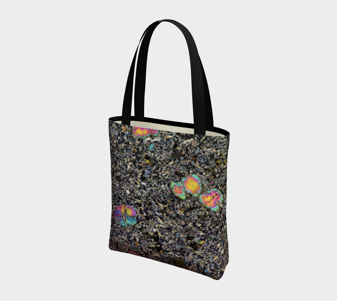 Sueilila 002 Martian Shergottite Meteorite tote bag