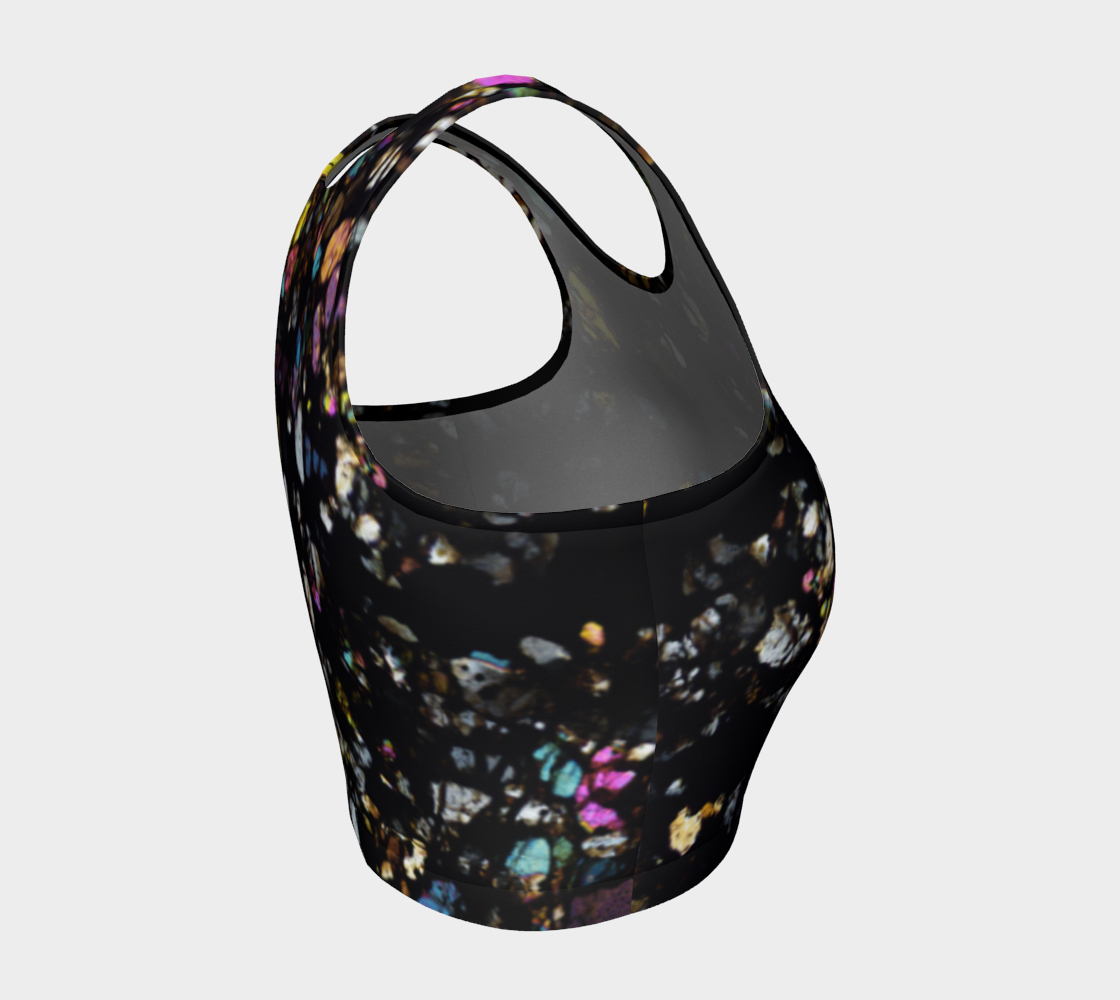 Campo del Cielo Iron Meteorite athletic crop top