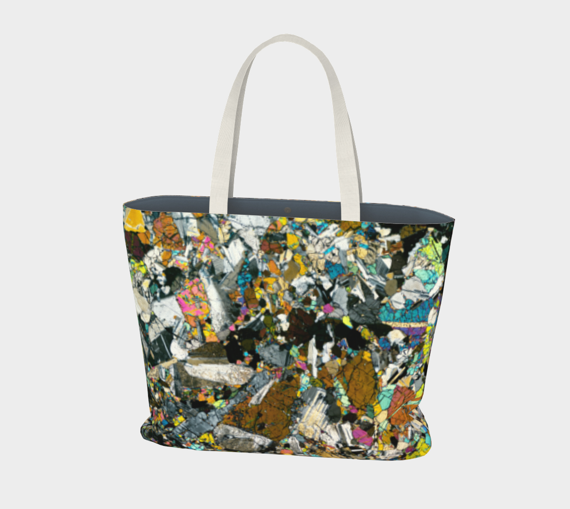 Tirhert Vestan Eucrite Meteorite large tote bag