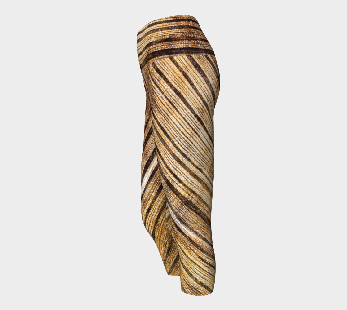 Petrified Wood 'Madera' diagonal yoga capris