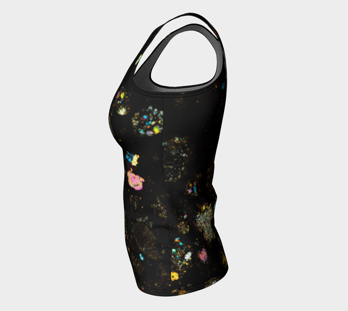 NWA 3118 Carbonaceous Chondrite Meteorite fitted tank top