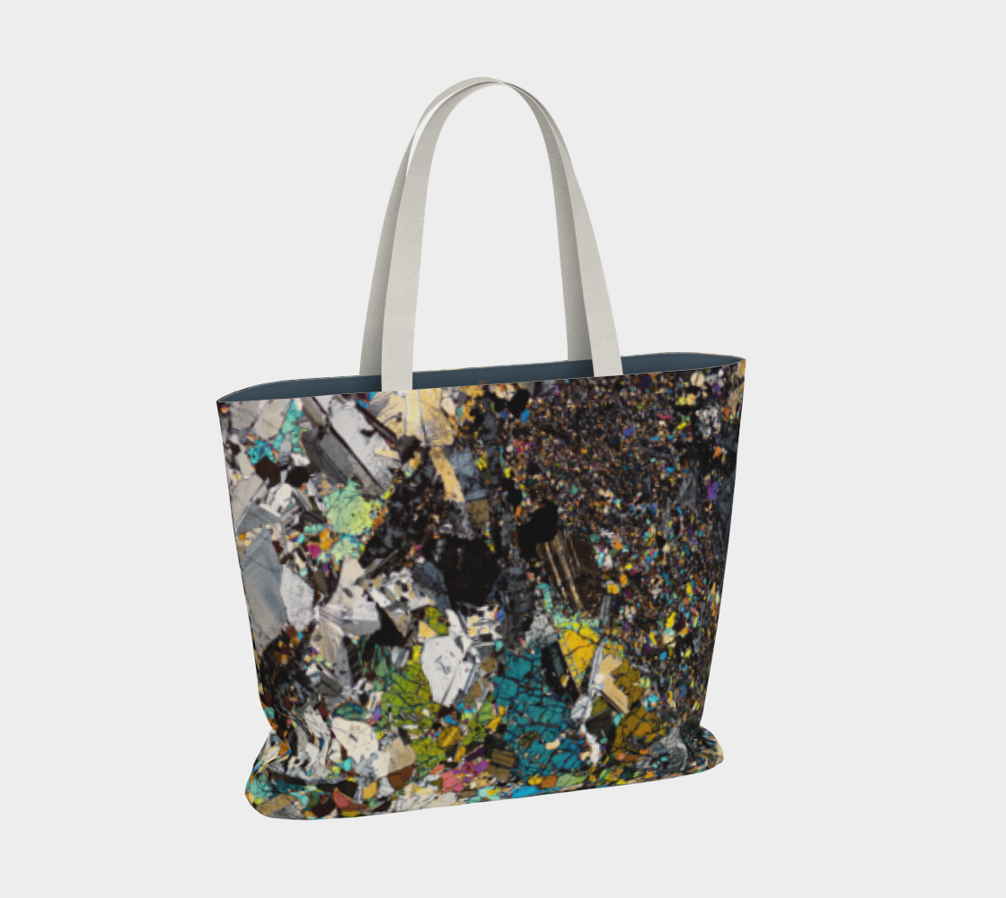 Tirhert Vestan Eucrite Meteorite large tote bag