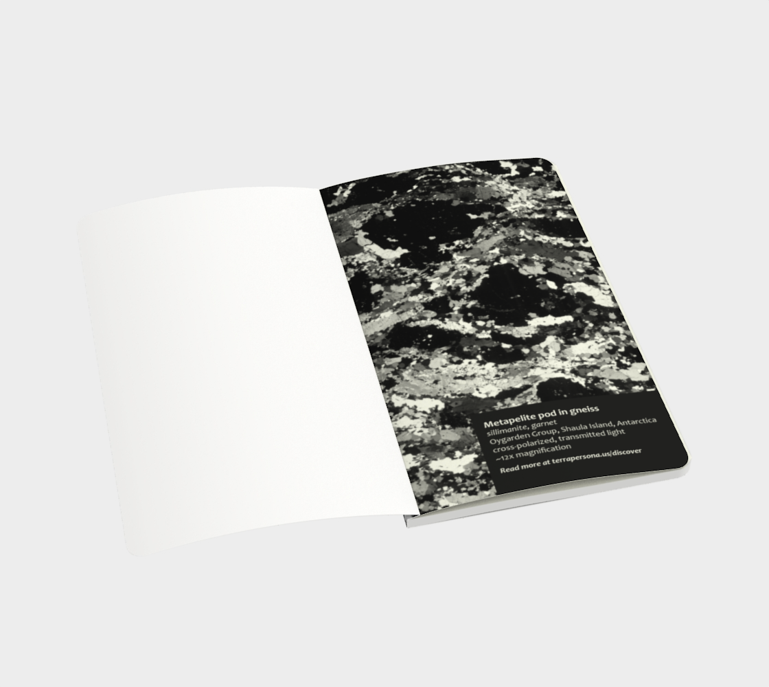 Garnet+Sillimanite Metapelite (Oygarden Group-Antarctica) softcover journal 5" x 8.25"