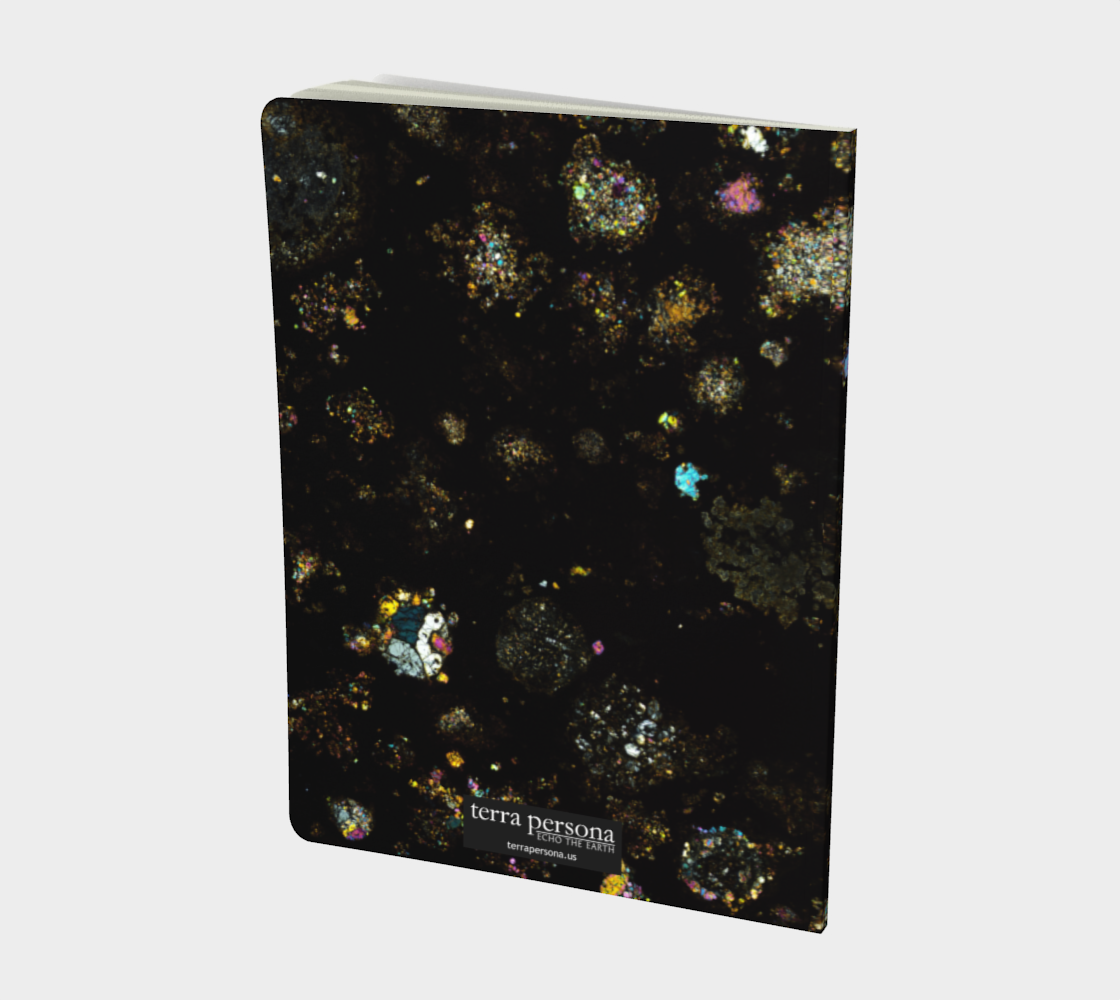 NWA 3118 Carbonaceous Chondrite Meteorite softcover journal 7.25" x 10"
