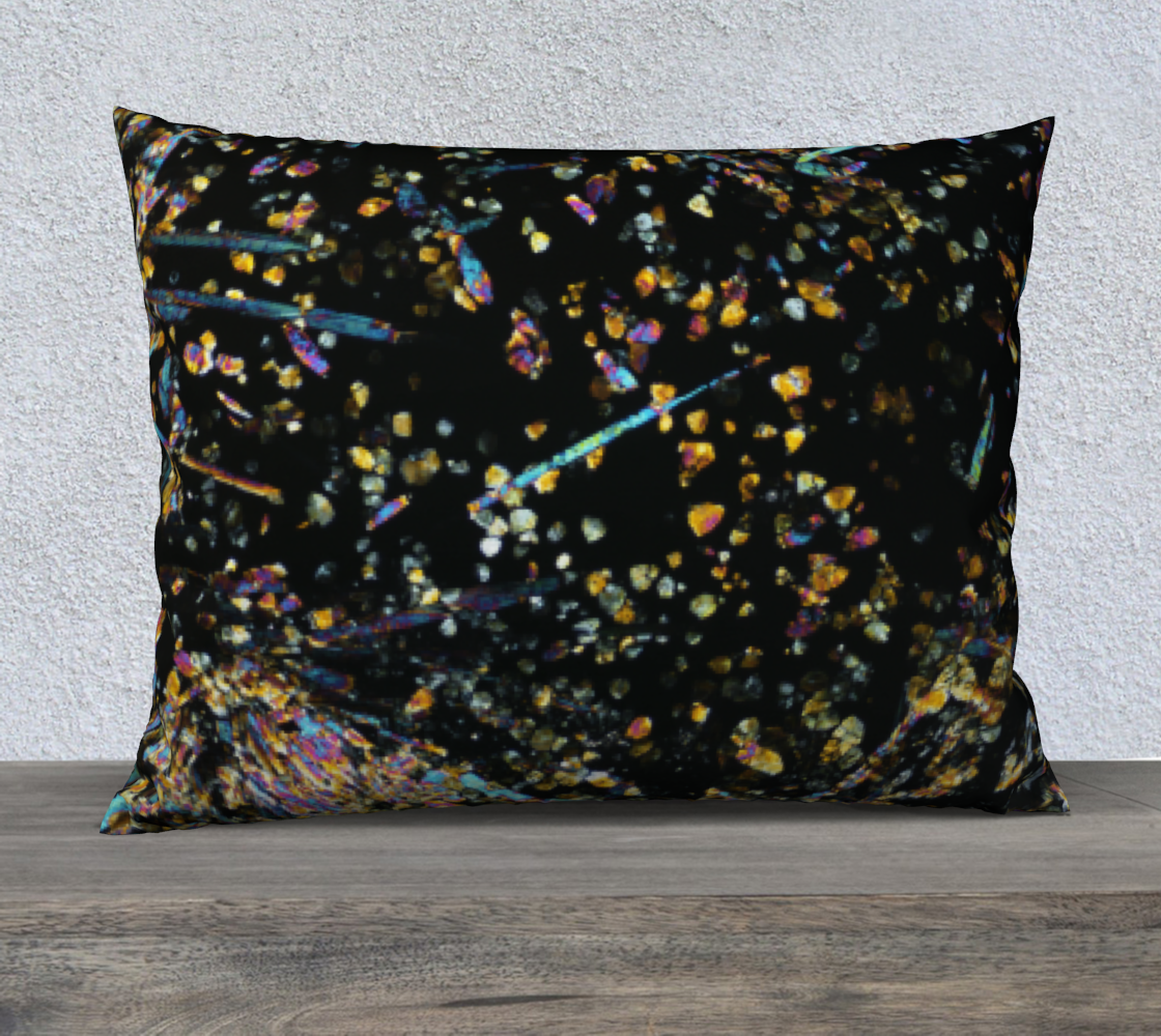 Tourmaline Breccia Pipe (Soledad project, Peru) 26"x20" pillow case