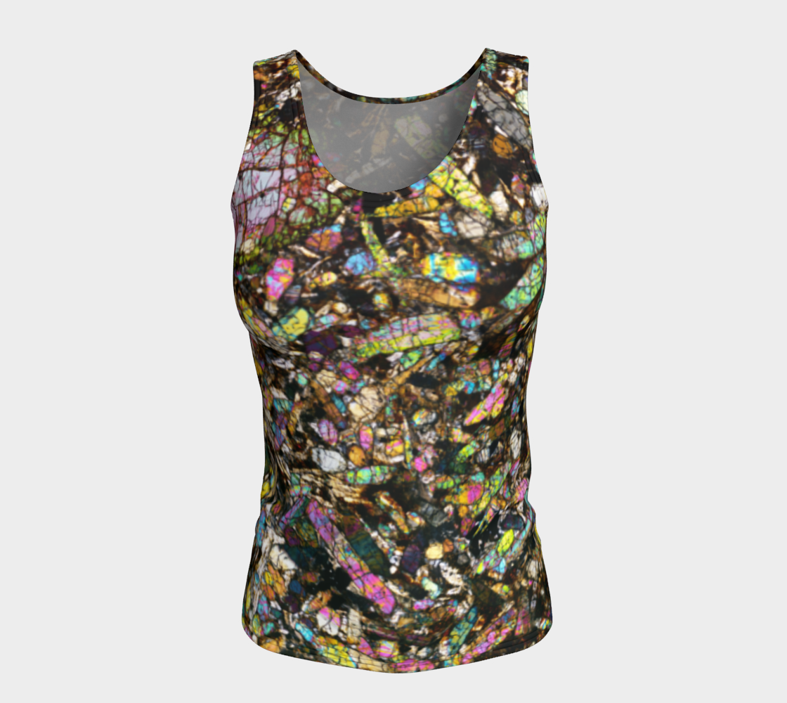 NWA 10153 Martian Nakhlite Meteorite fitted tank top