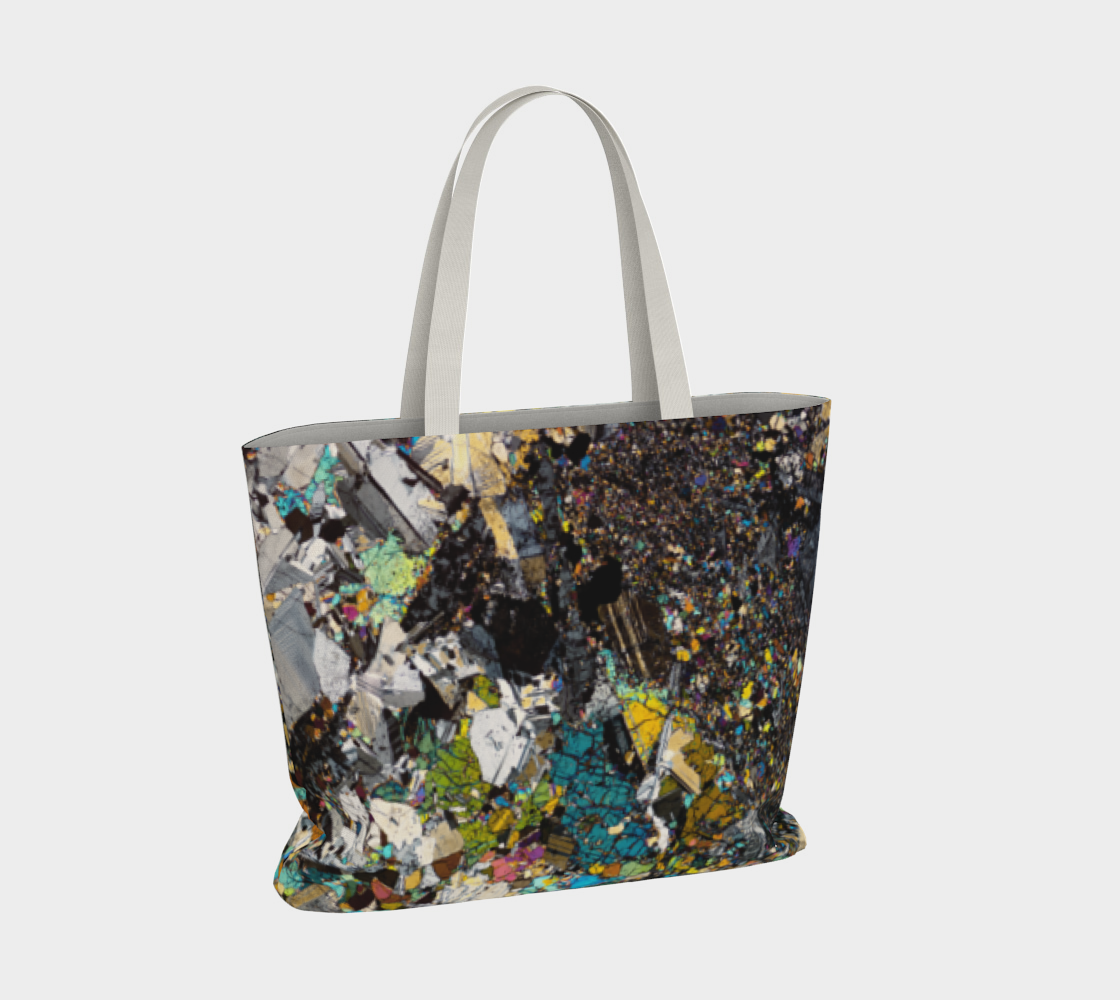 Tirhert Vestan Eucrite Meteorite large tote bag