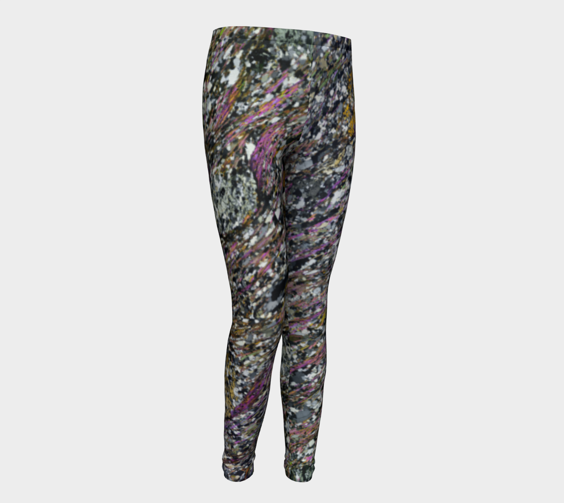 Pelitic Schist (Norumbega Fault System, Maine) youth leggings
