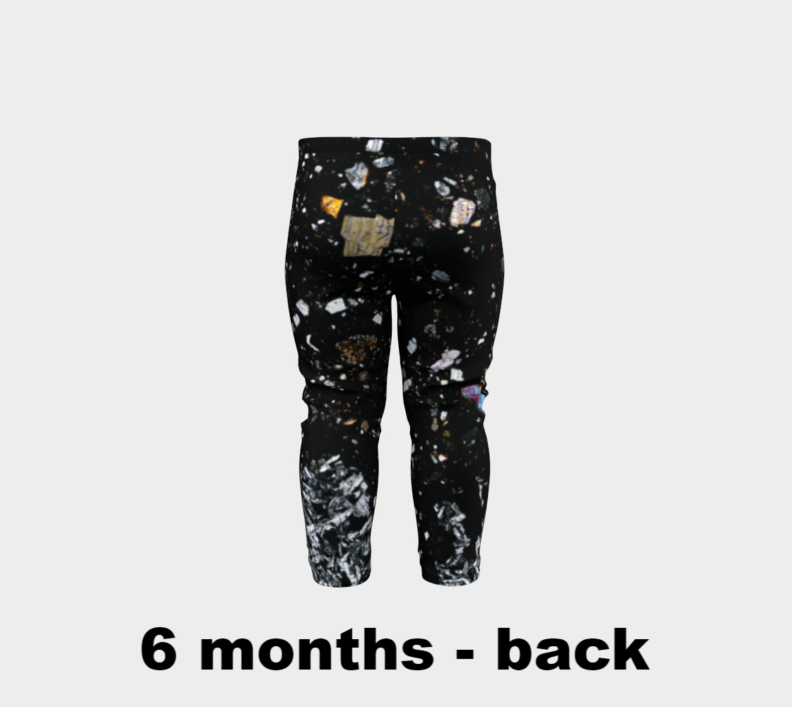 NWA 7034 ‘Black Beauty’ Martian Meteorite baby leggings