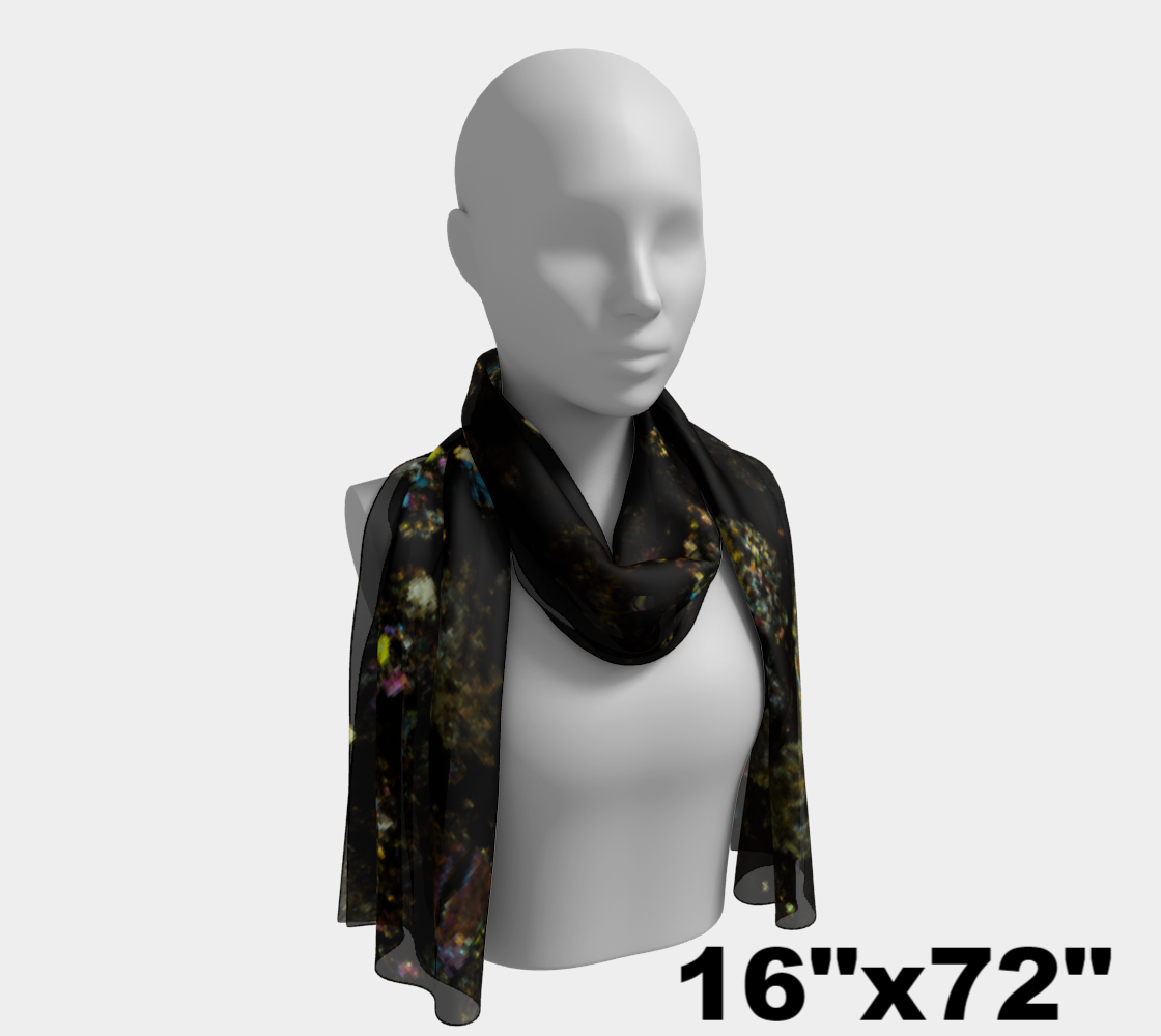 NWA 3118 Carbonaceous Chondrite Meteorite long scarf