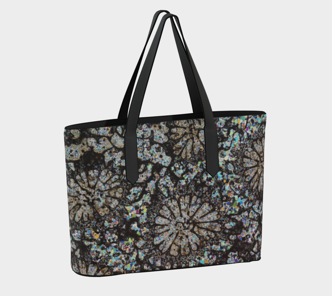 Fossil Coral vegan leather tote bag