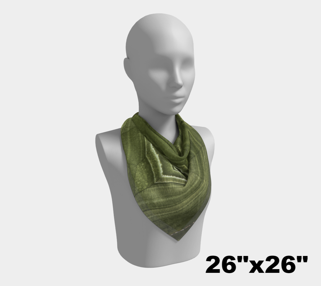 Malachite ‘Verde’ (Bisbee, AZ) square scarf
