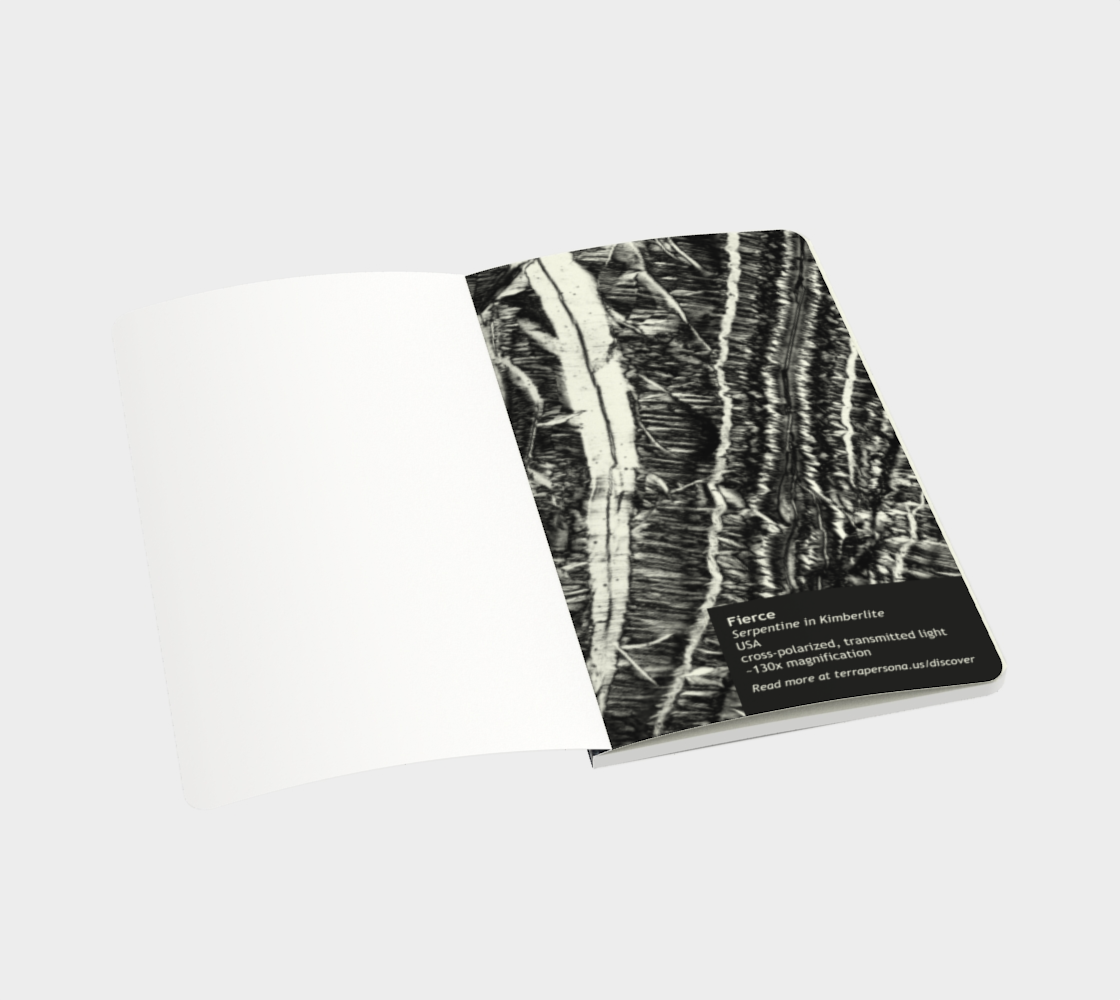 Serpentine from Sloan Kimberlite 'Fierce' softcover journal 5" x 8.25"