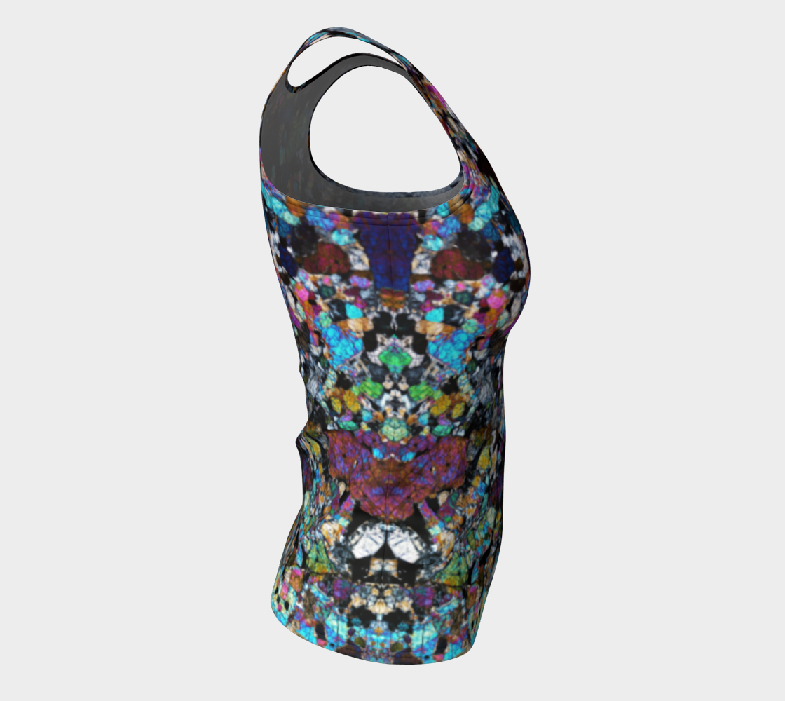 NWA 6950 Lunar Gabbro Meteorite fitted tank top