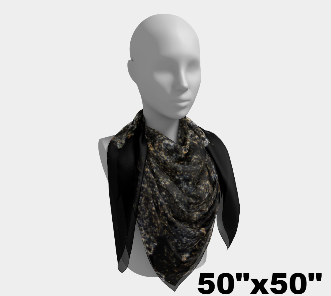 Allende Carbonaceous Chondrite Meteorite CAI square scarf